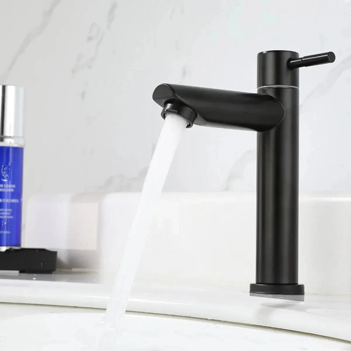 304 Stainless Steel Single Cold Basin Faucet | Deck Mount G1/2
