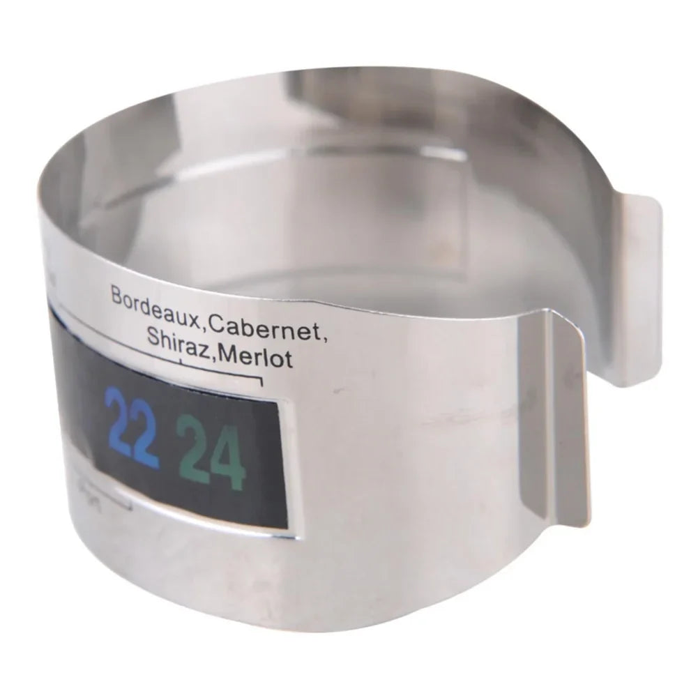 Clip-On Wine Bottle Thermometer | LCD Display | No Battery