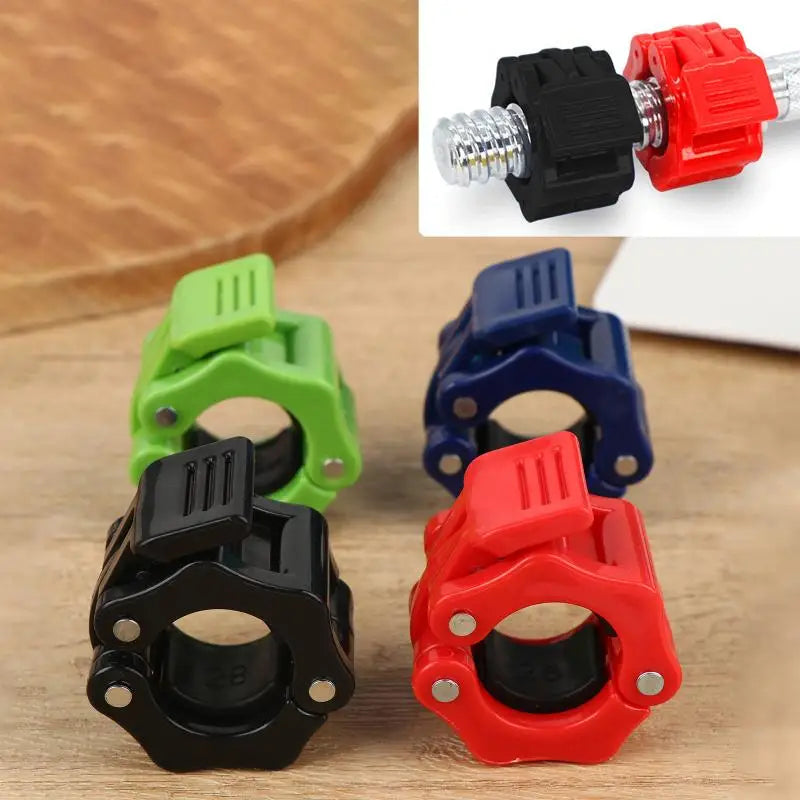 Barbell Collar Clips 25/28mm Quick Release Locking Clamps | Gym