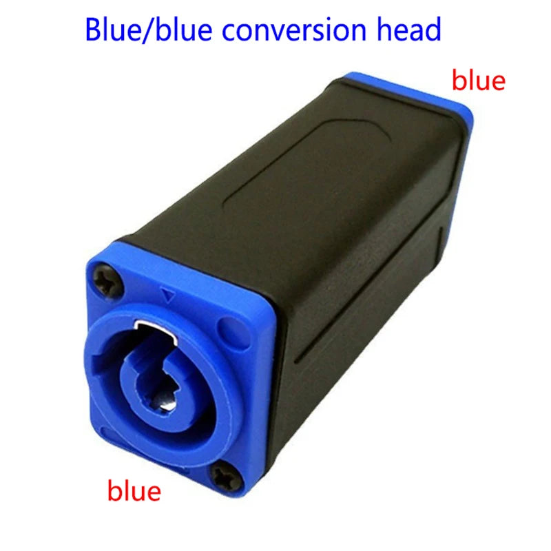 New 1Pc LED PowerCon AC Coupler Adapter Extender Connector Speakon Panel Mount Straight Adapter Blue White Peaceful Pleasures Health and Wellness A1