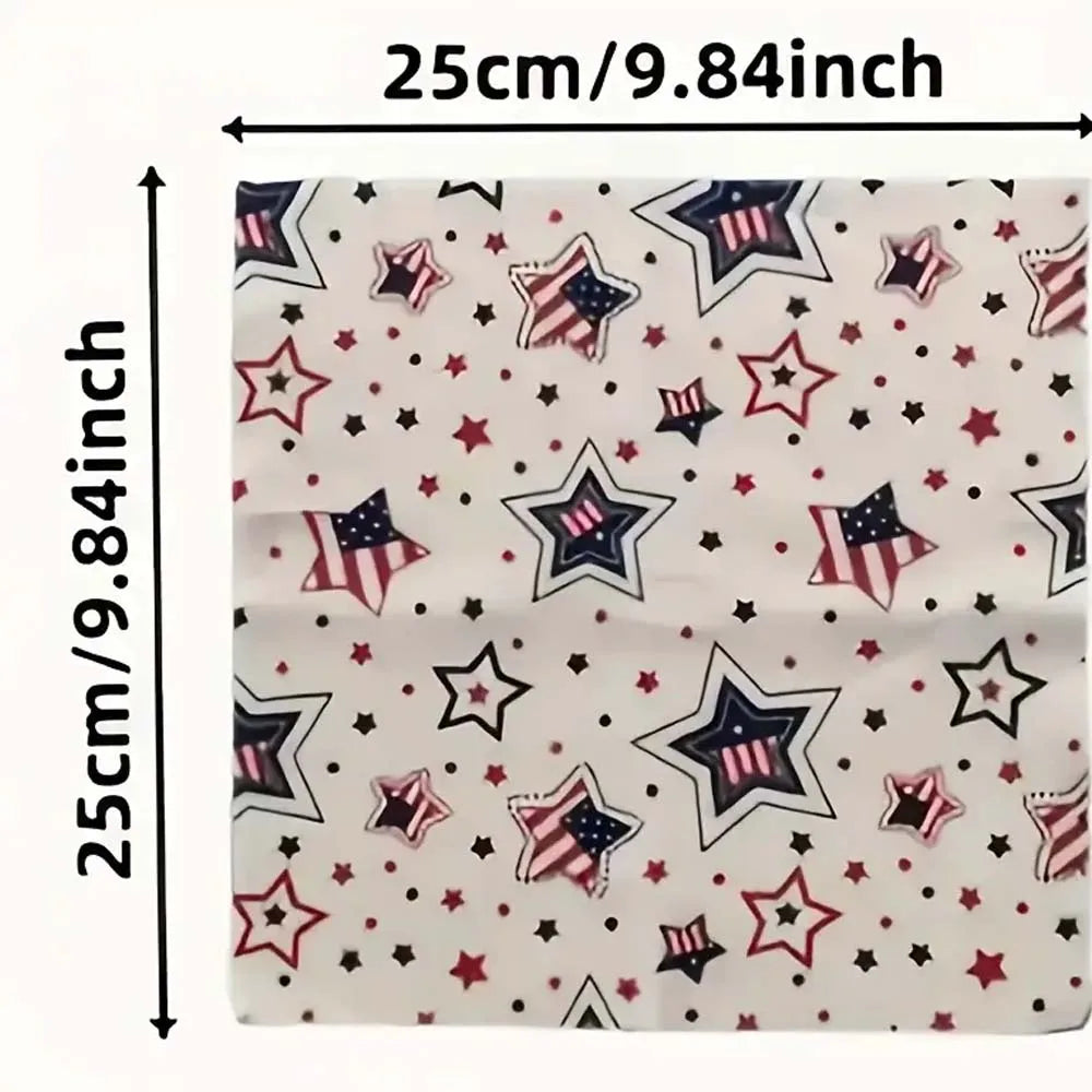 7-Piece Patriotic American Flag Fabric Set – DIY Sewing Crafts