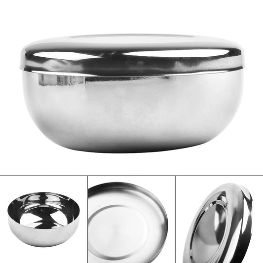 Stainless Steel Rice Bowl Home Kitchen Party Outdoor Camping Hiking Peaceful Pleasures Health and Wellness 12cm