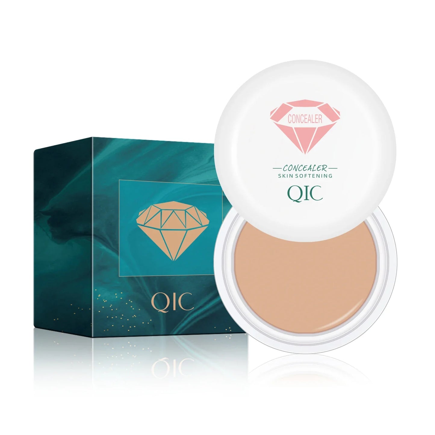 QIC Hydrating Waterproof Concealer – Full Coverage Cream