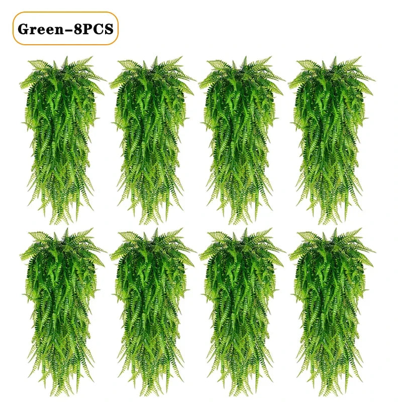 Artificial Hanging Fern Vine Wall Decor – Indoor & Outdoor
