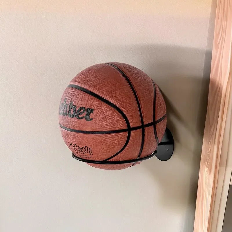 Wall Mounted Iron Ball Storage Rack – Basketball & Football