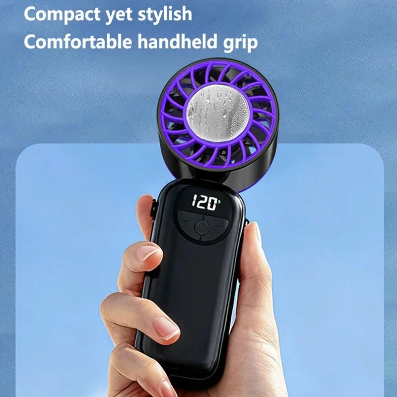 Cold Air High-speed Fan Usb Charging Fan Portable Semiconductor Cooling Five Speed Large Fan Peaceful Pleasures Health and Wellness