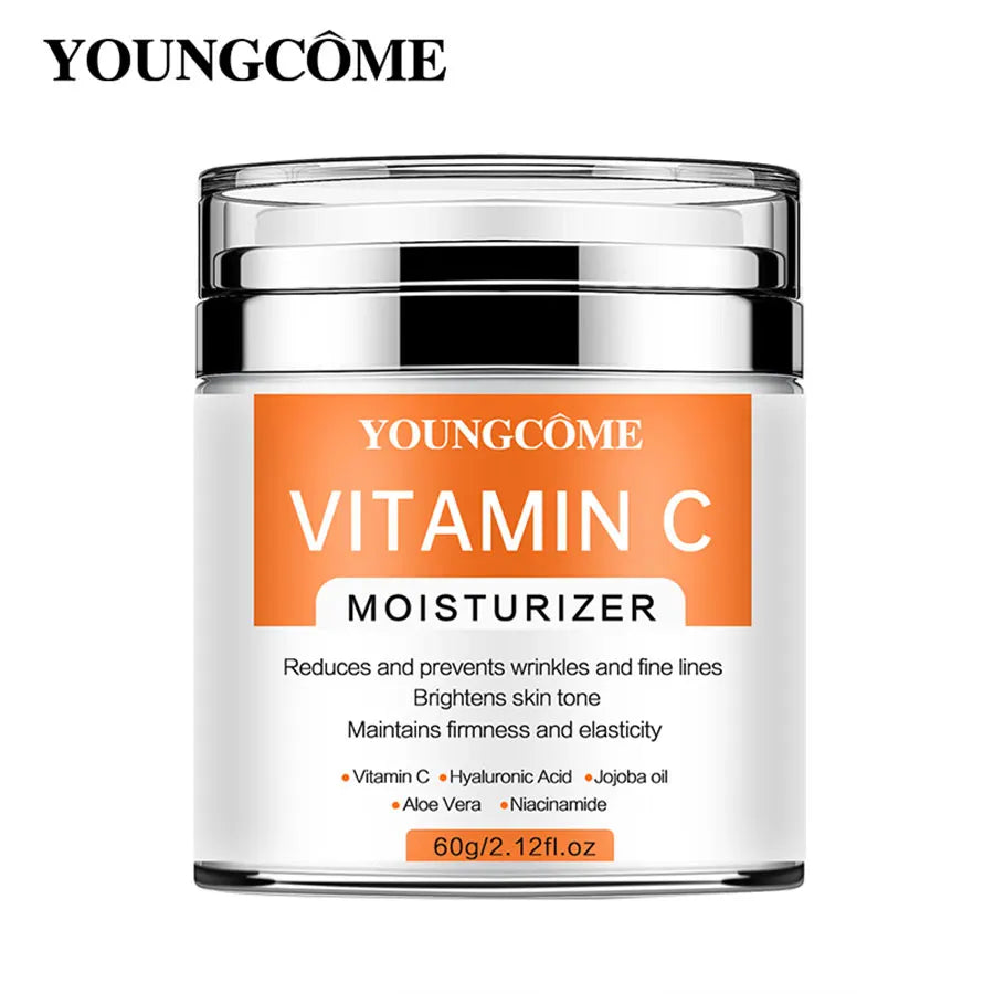 YOUNGCOME VitaminC Face Cream SkinCare Pigment Spots Freckles Remover Whitening Moisturizing Anit-Aging Beauty Health Cosmetics Peaceful Pleasures Health and Wellness
