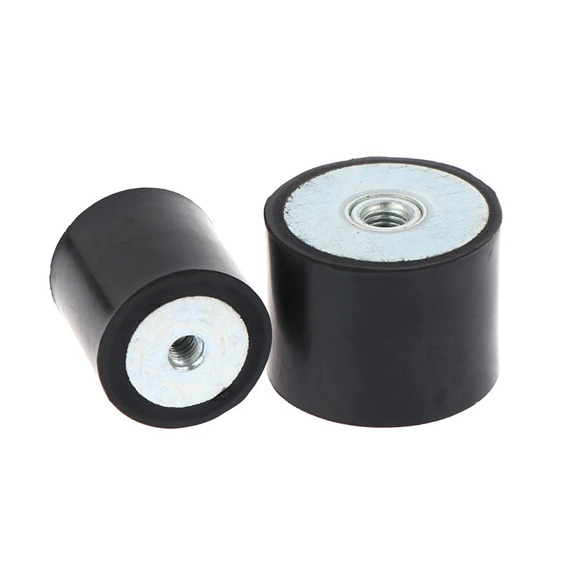 Anti Vibration Pad Damper-Metal Silentblock Type DD Rubber Mount Flat Base Block M4 M5 M6 M8 Female Thread Rubber Shock Absorber Peaceful Pleasures Health and Wellness