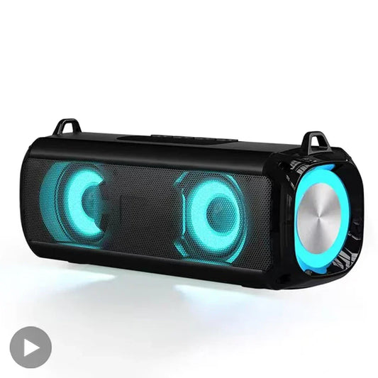 AyeBeau Portable Bluetooth Speaker RGB LED FM Radio Bass Portable Bluetooth Speaker Oasis Select