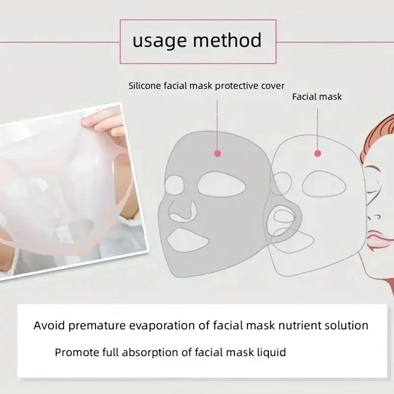 Silicone 3D Face Mask Cover – Reusable Anti-Evaporation Shield