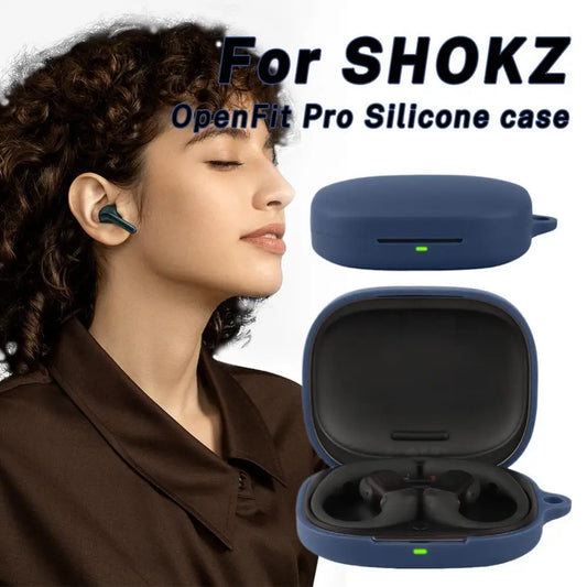 Soft Silicone Protective Case For SHOKZ OpenFit Pro T010 Anti Scratch Shockproof Full Cover Charging Case Protector Electronics Peaceful Pleasures Health and Wellness