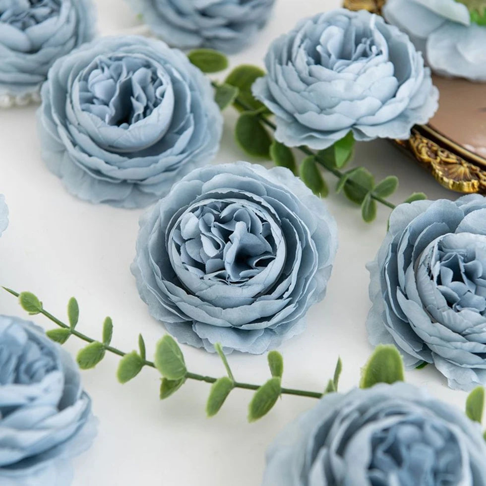 Silk Peony Artificial Flowers with Stems – Wedding & Decor