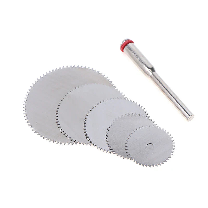 6-Pc Stainless Steel Cutting Disc Kit 16–32mm | Rotary Tool
