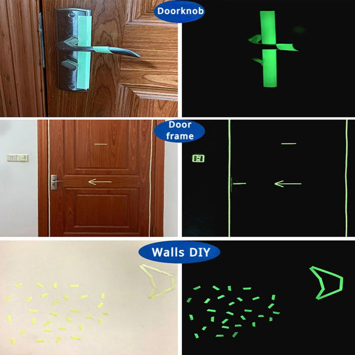 Glow in the Dark Tape – Green Luminous Safety & Décor Tape
