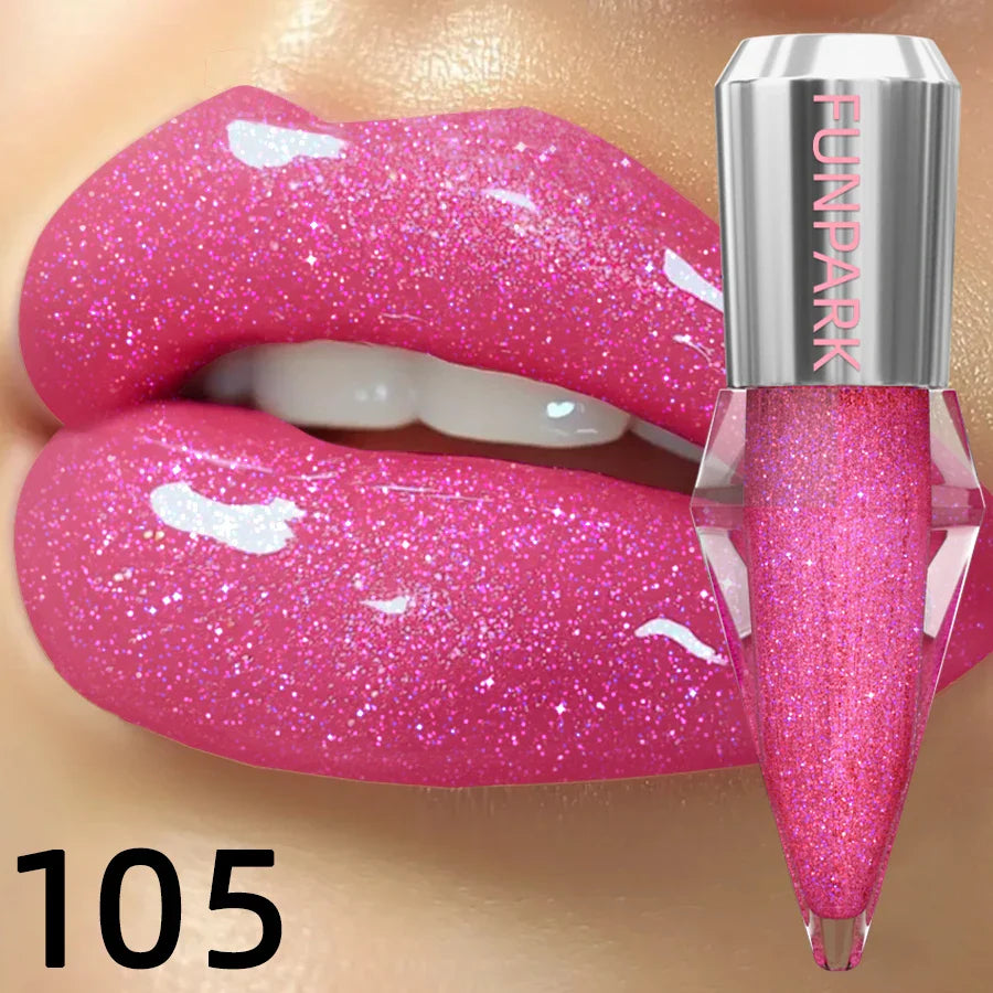 FUNPARK 8-Color Glitter Shimmer Lip Gloss | Diamond Lipstick
