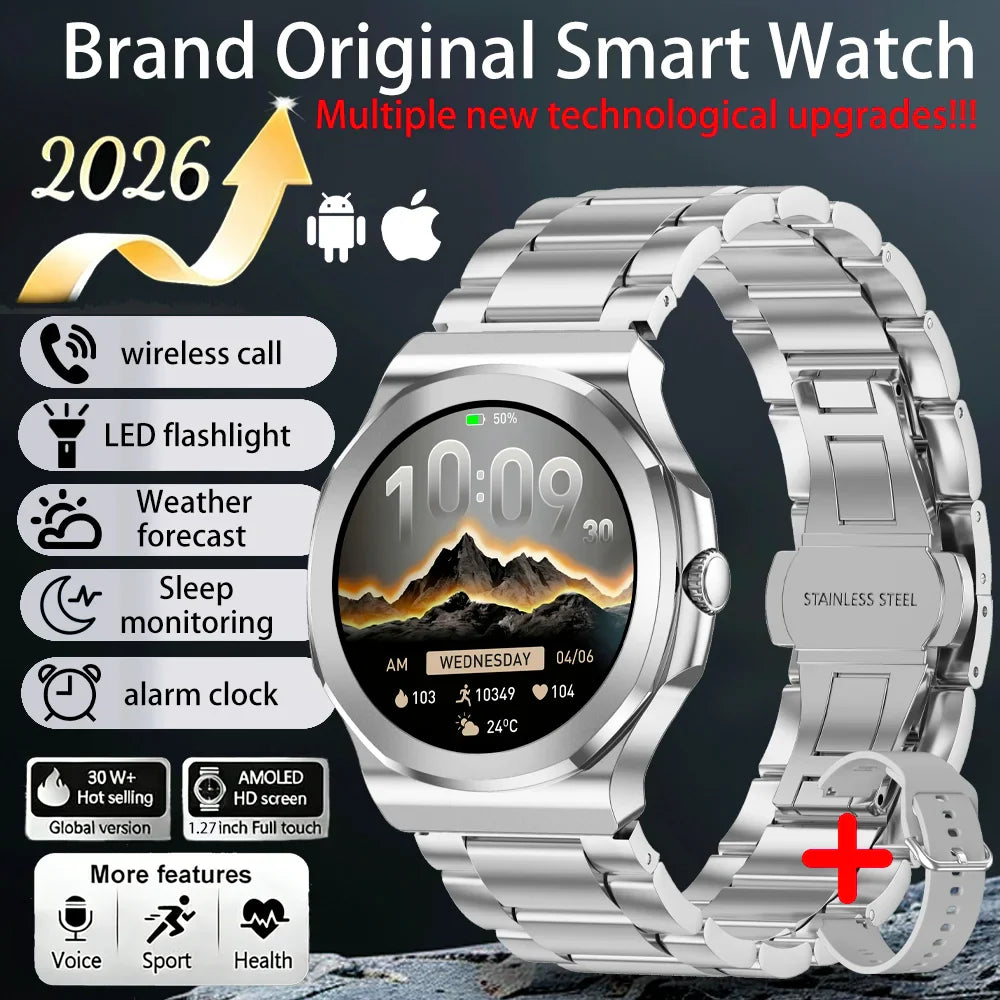 Rollstimi Smart Watch 1.27" AMOLED BT 5.3 Calling & LED Light