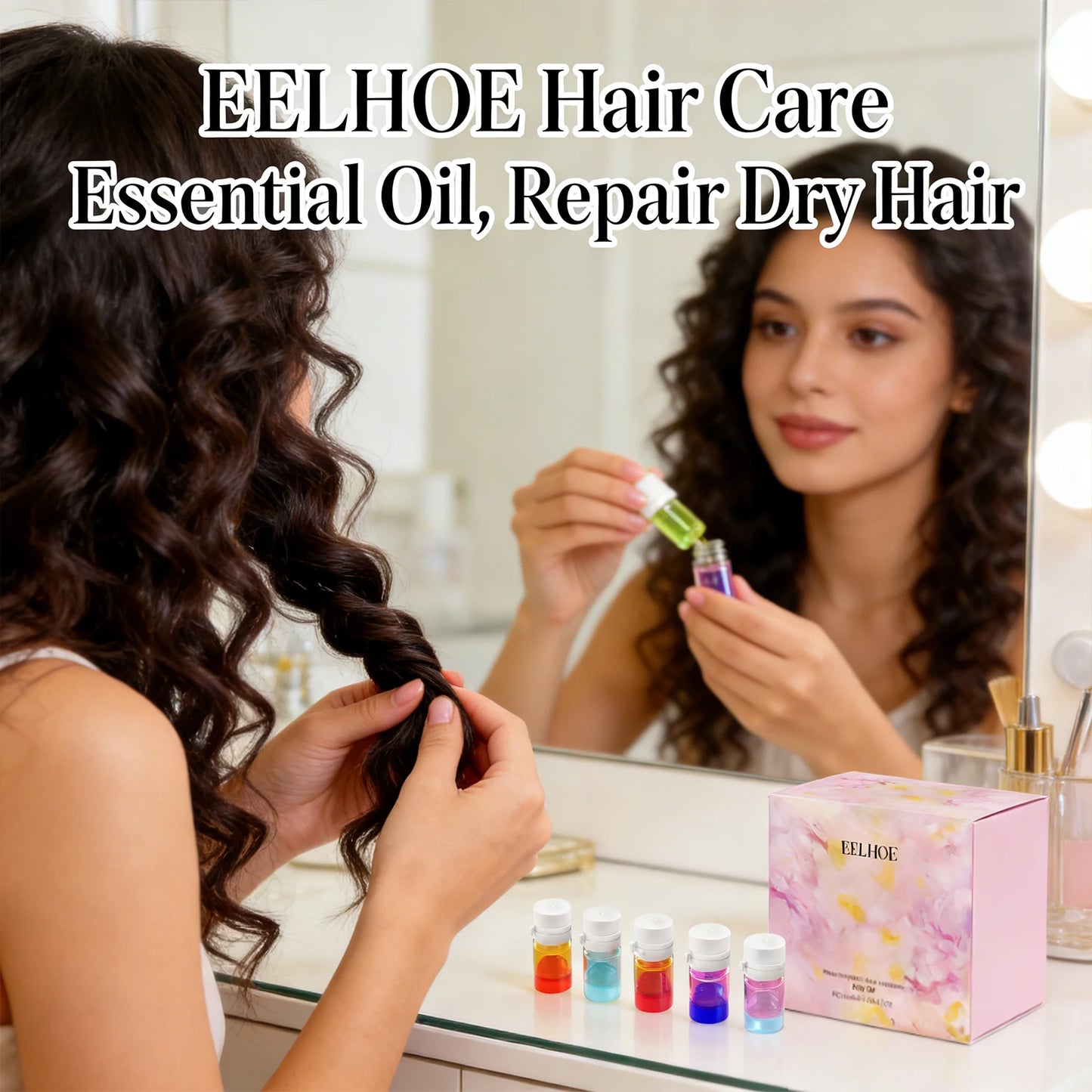 EELHOE Hair Care Essential Oil – Anti-Frizz Moisturizing Conditioner Hair Care Essential Oil Peaceful Pleasures Health and Wellness