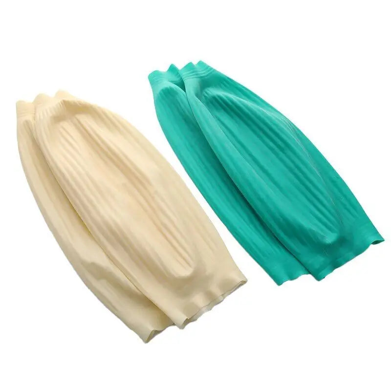 1 Pair Waterproof Latex Arm Sleeves Covers Reusable Protective Cleaning Oversleeves Kitchen Tools Oversleeve Household Peaceful Pleasures Health and Wellness