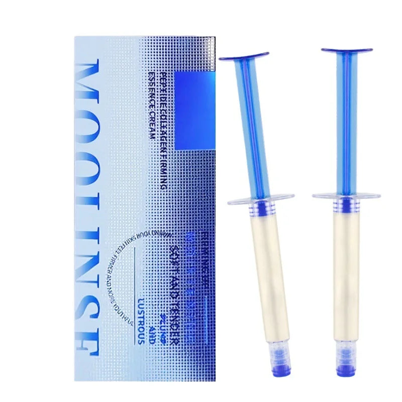 Polypeptide Collagen Elastic Essence Cream Lifting Firming Soft Supple Deeply Moisturizing Gently Repairing Collagen Face Cream Peaceful Pleasures Health and Wellness Essence 2pcs