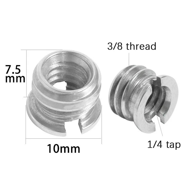 Camera Screw Adapter 5/8 to 3/8 to 1/4" | Tripod & Monopod Mount