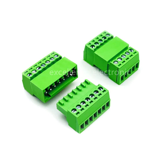 5sets 2EDGRK-2.54MM Micro Terminal Block Plug-in 15EDGKP 2P/3P/4P/5P/6P/8P Male and Female Set Green Screw Terminal Peaceful Pleasures Health and Wellness 2P