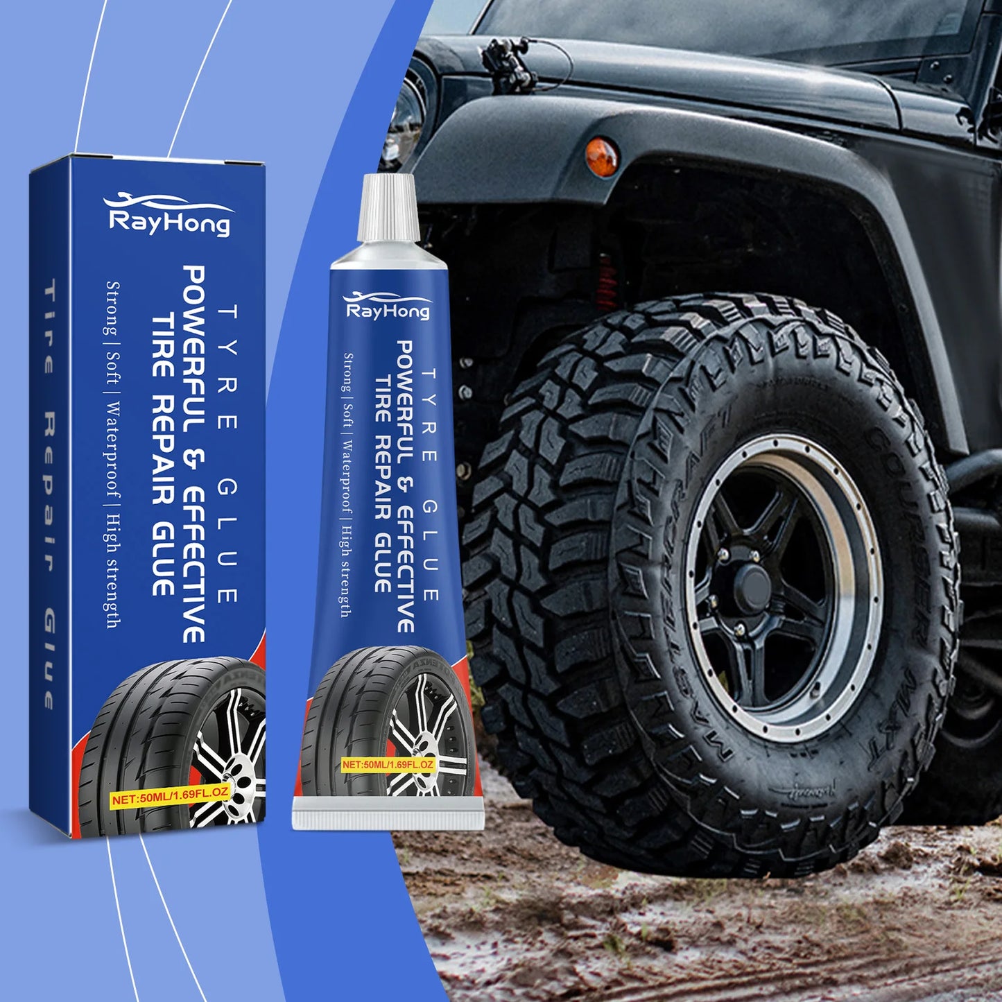 Tire Sidewall Repair Glue – Fix Cracks & Scratches Fast