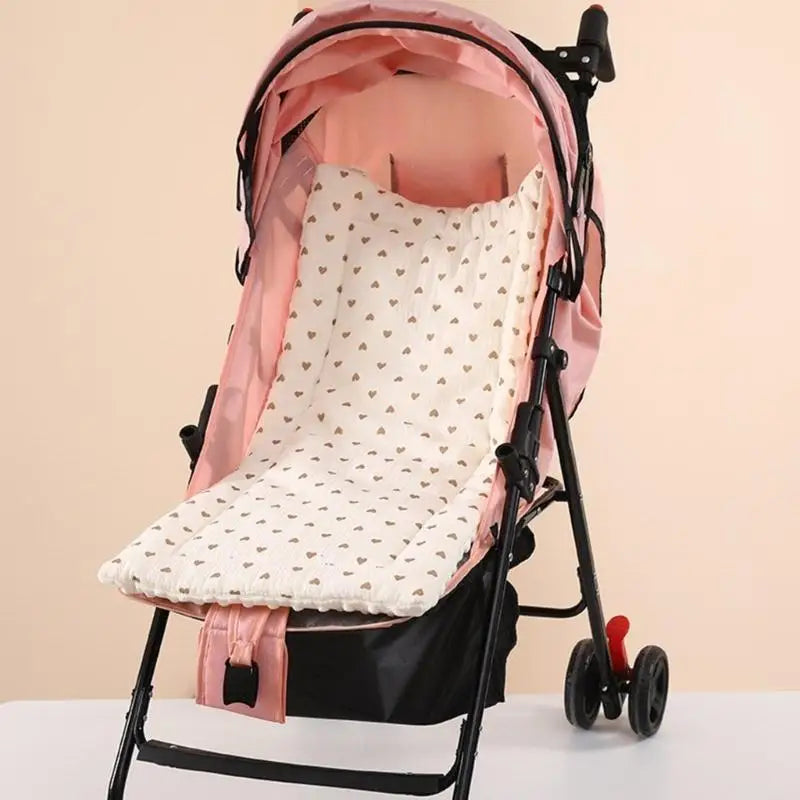 Breathable Cotton Baby Stroller Seat Cushion & Car Liner Pad