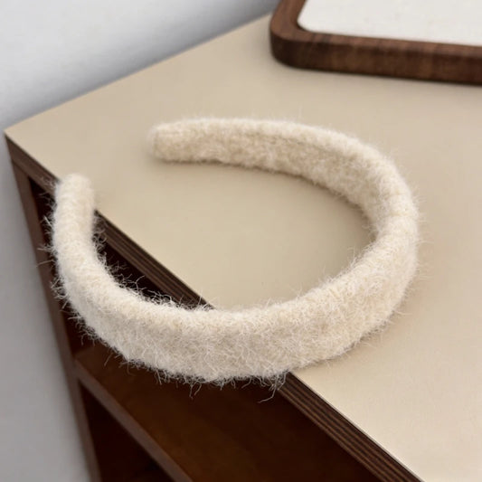 Autumn Winter Imitation Mink Fur Headband for Women Thickened Wide Band Hair Hoop Solid Color Warm Headwear New Hair Accessory Peaceful Pleasures Health and Wellness
