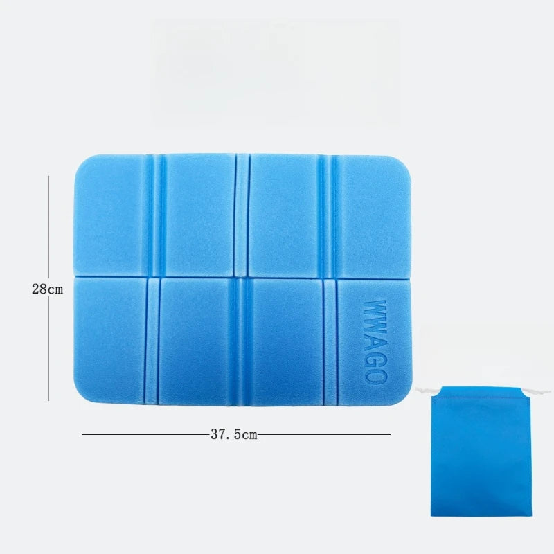 Folding Foam Seat Cushion – Portable Camping & Picnic Pad Folding Camping Cushion Peaceful Pleasures Health and Wellness blue