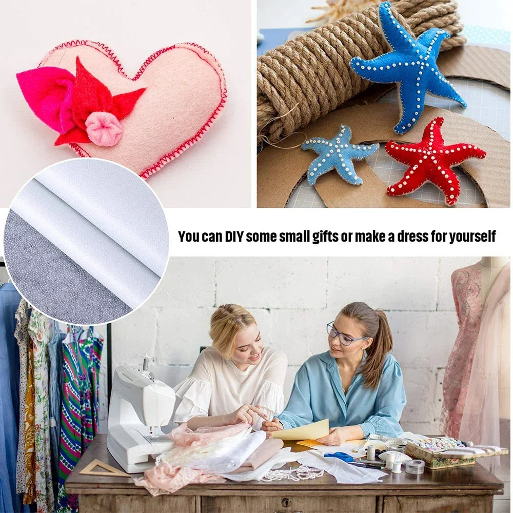 Iron-On Fusible Interfacing | Non-Woven Sewing Stabilizer 100×50cm