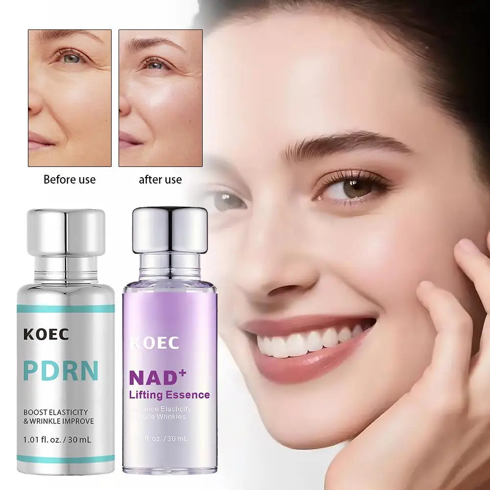 PDRN Korean Nad Plus Facial Essence Brightening Moisturizing Youth Serum Elastic Firming Lifting Skin Care 30ml Peaceful Pleasures Health and Wellness