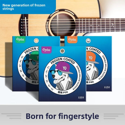 Orphee Guitar Strings Hound Series Frozen 6 Fingerstyle Folk Peaceful Pleasures Health and Wellness