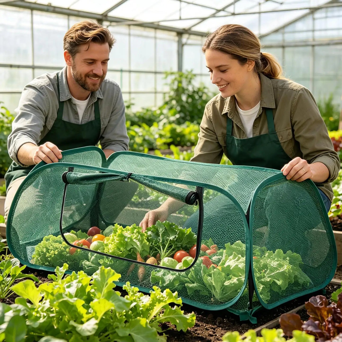 Pop-Up Mesh Plant Cover – Bird Barrier Netting for Garden
