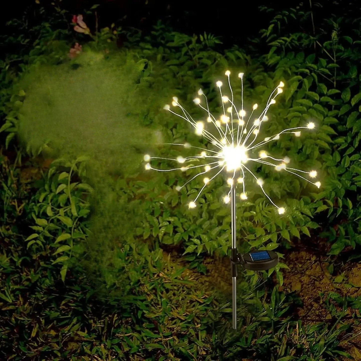 Solar LED Dandelion Firework Stake Lights | Outdoor Garden Lawn