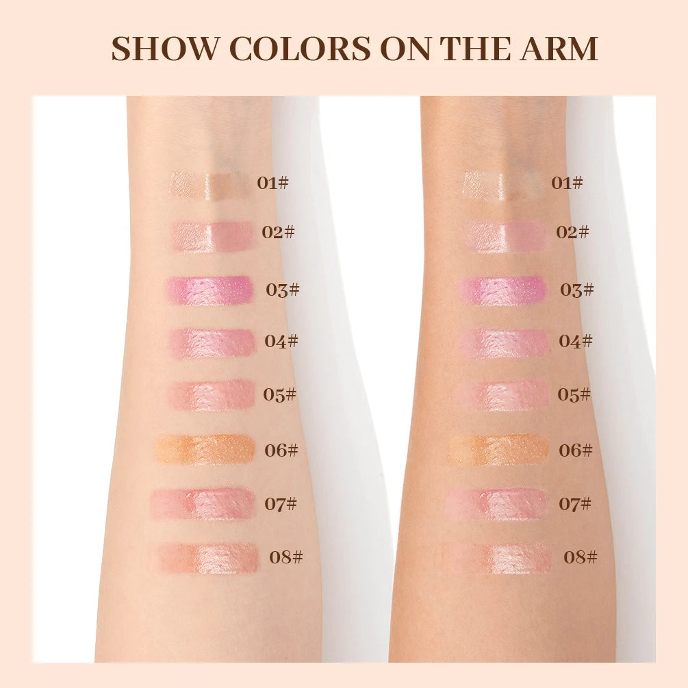 Mirror Water Light Lip Gloss Lasting Transparent Lip Oil Moisturizing Sexy Lipgloss Jelly Glass Lip Glaze Tint Makeup Sets Peaceful Pleasures Health and Wellness