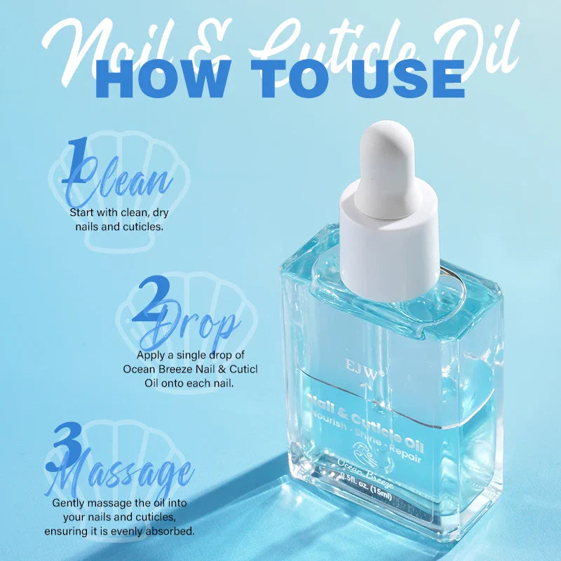 Ocean Breeze Cuticle Oil – Repairs & Strengthens Nails Overnight