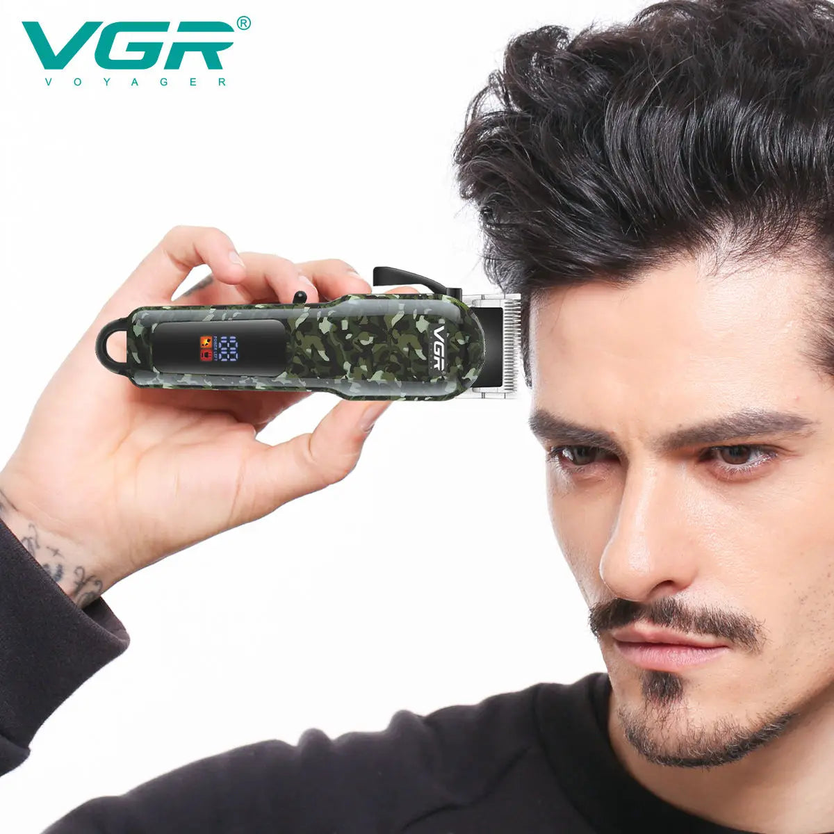 VGR V-665 sharping blade hair cut machine professional electric trimmer rechargeable cordless hair clipper for men Peaceful Pleasures Health and Wellness