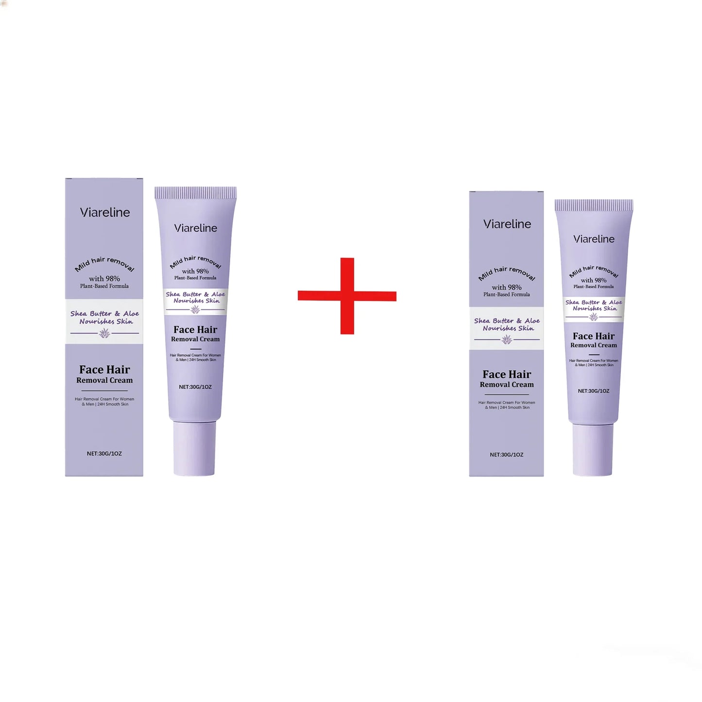 VIARELINE Facial Hair Removal Cream – Smooth Skin 30g