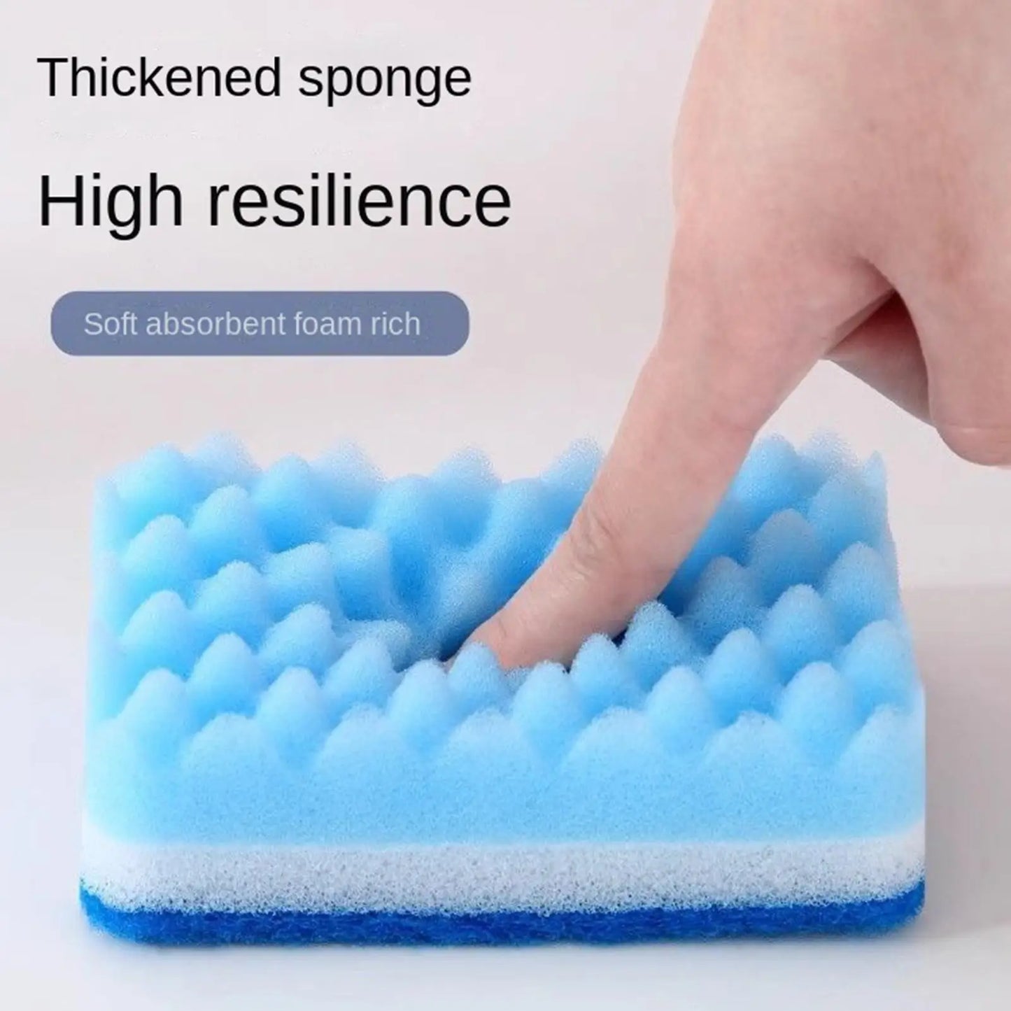 Double-Sided Dish Sponge | Kitchen Scrubber & Foam Pad