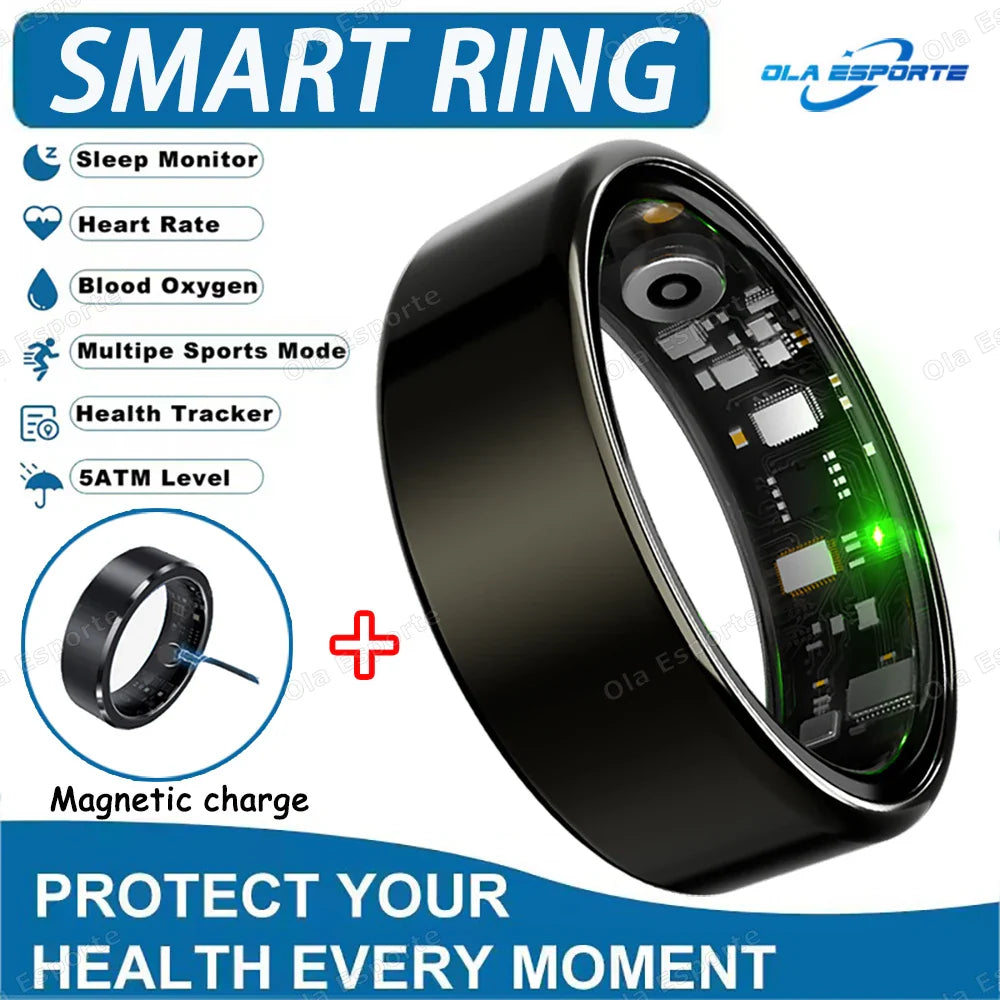 Smart Ring – Heart Rate, Sleep & SpO2 Tracker | IP68 5ATM