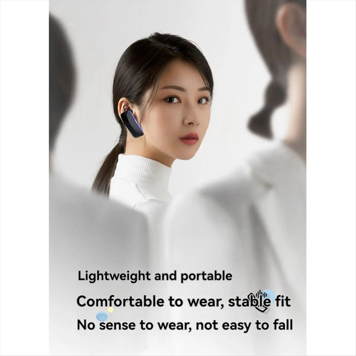 Mini Ear-Hook Walkie Talkie Headset | 16-Channel, 500m Range Peaceful Pleasures Health and Wellness