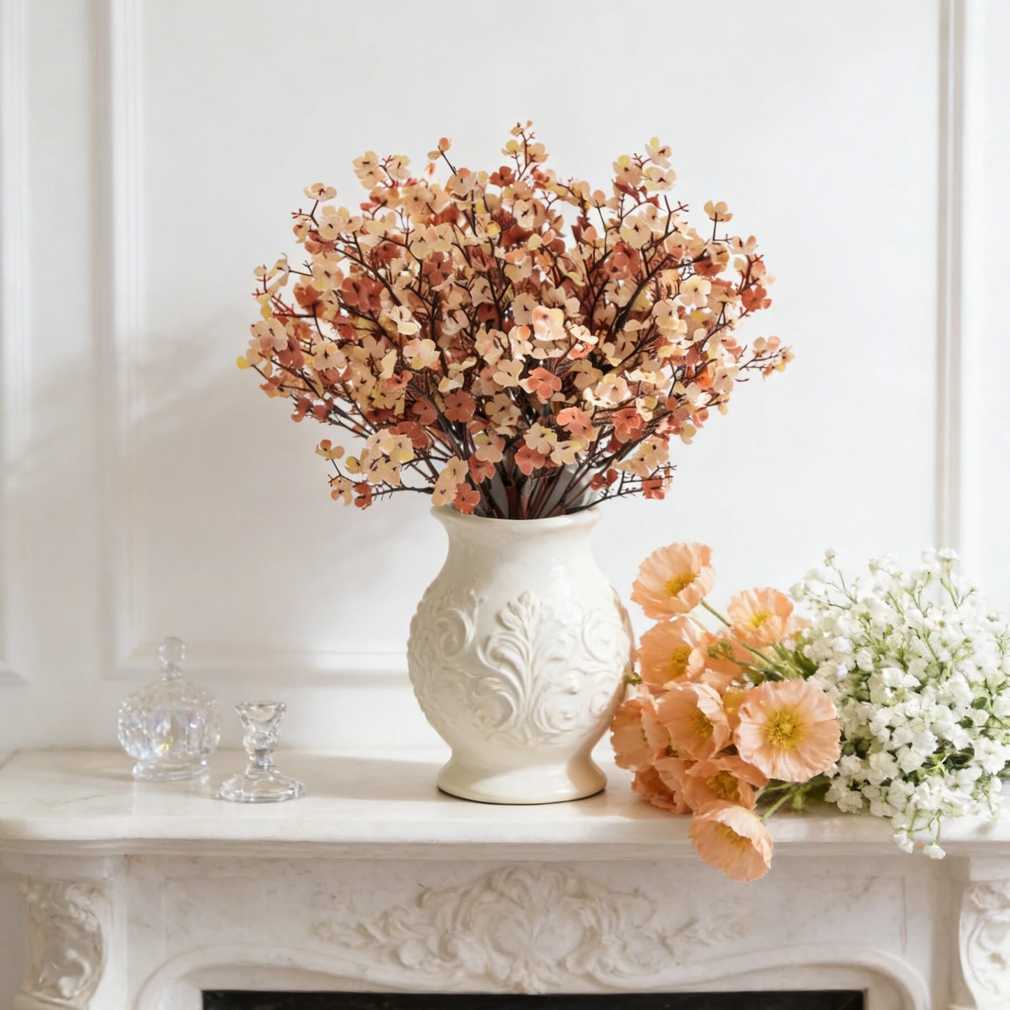 Silk Artificial Peach Blossom Branch – Wedding & Home Décor