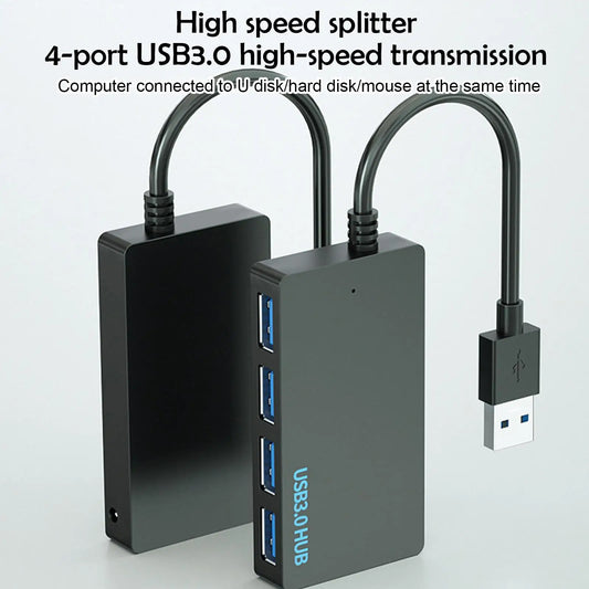 4-Port USB 3.0 Hub Splitter – 5Gbps High-Speed Expander USB Hub Oasis Select