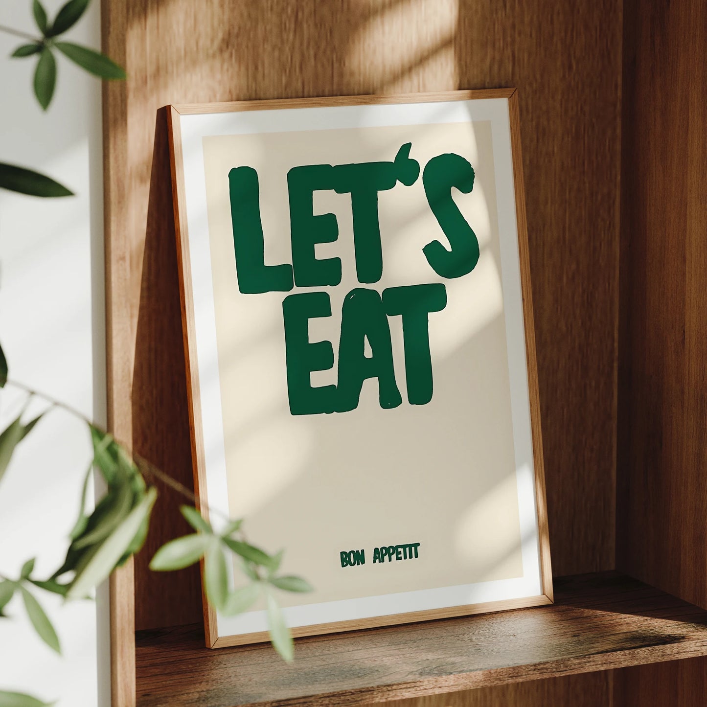 Let's Eat Kitchen Canvas Wall Art Print | Home Decor