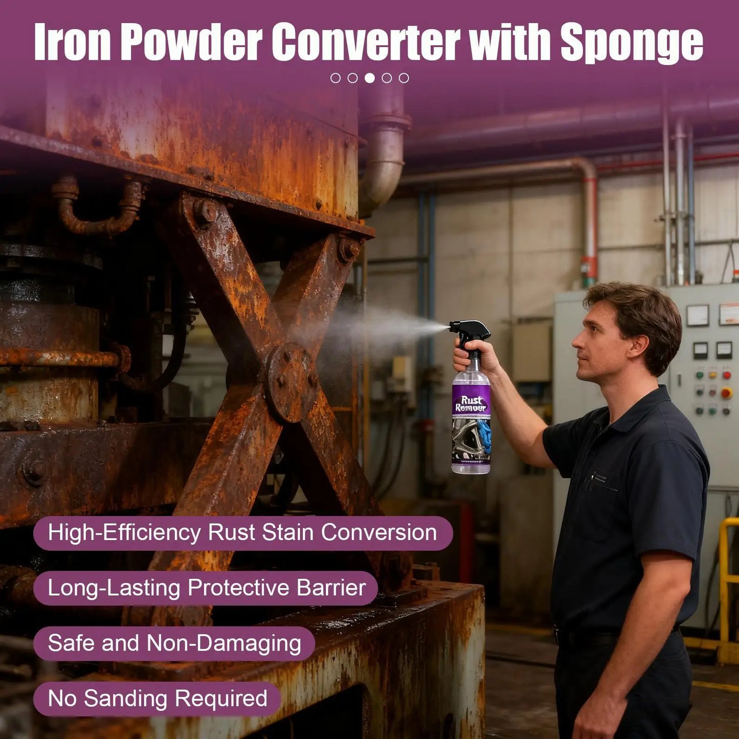 100ml Rust Remover Spray – Car Wheel, Metal & Chassis Protect