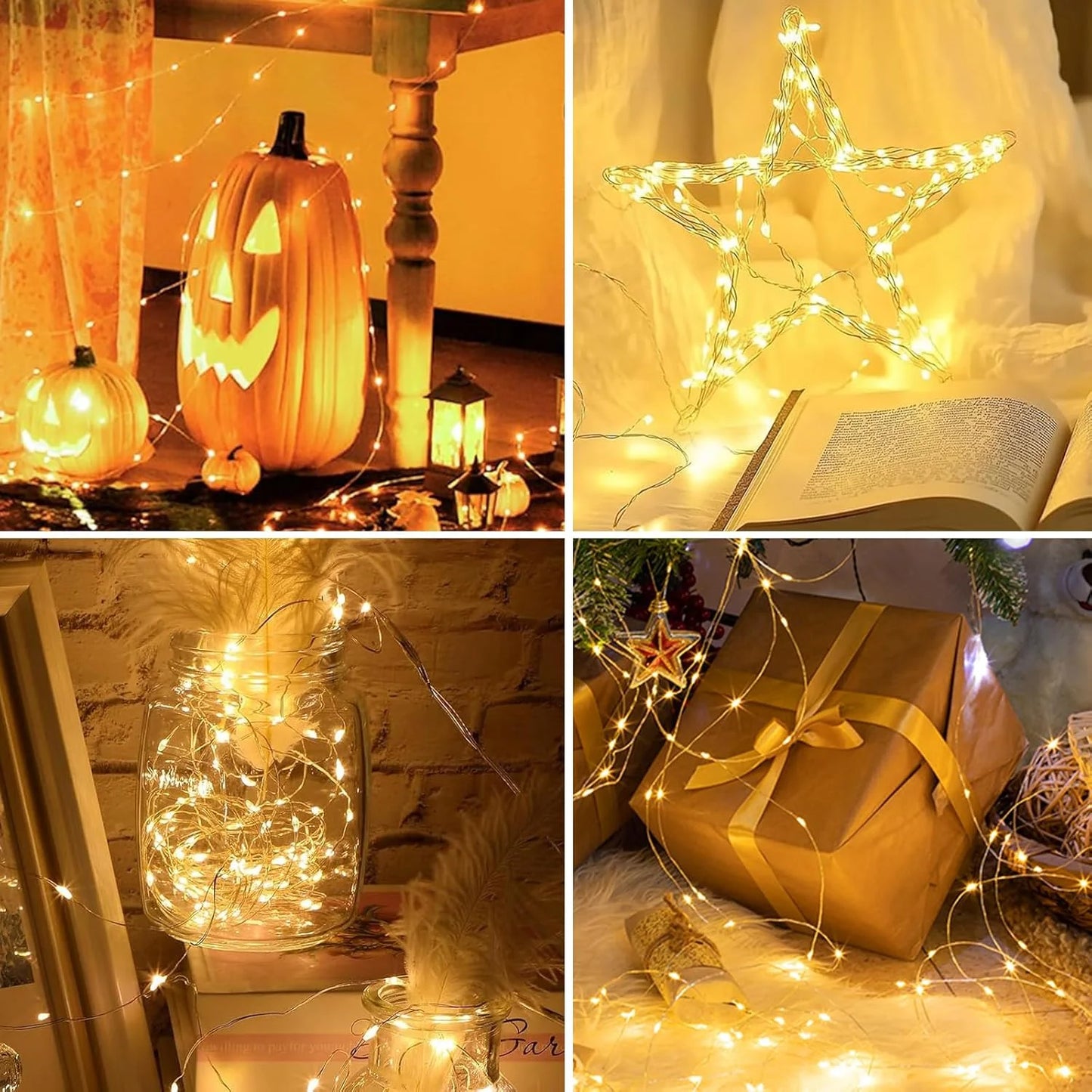 RUNTOIN 20m 200 LED USB Fairy String Lights | Waterproof Copper