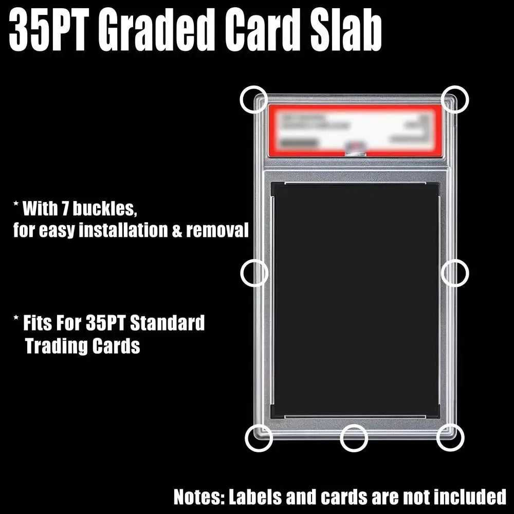35PT Trading Card Case – UV Protection, Clear & Stackable