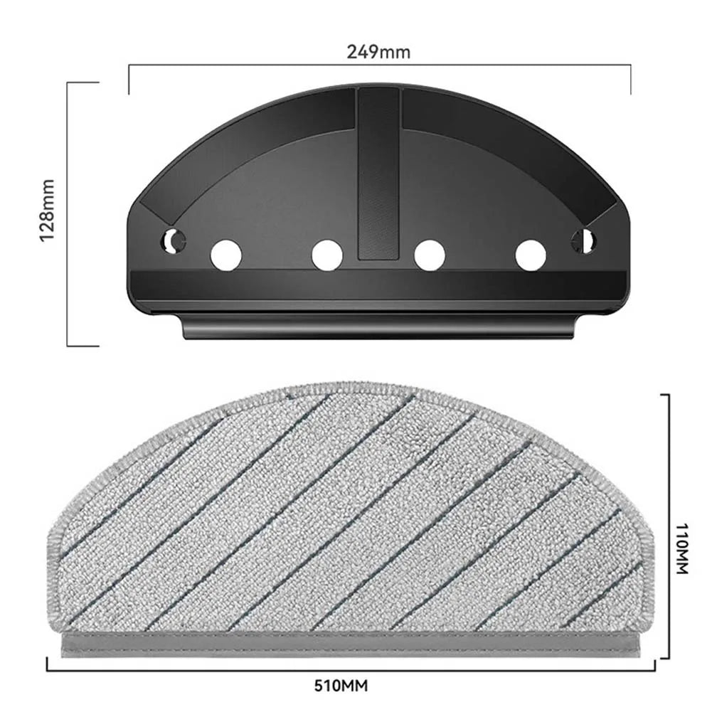 Mop Cloth Holder & Pad Set for Ecovacs DEEBOT N20 Series
