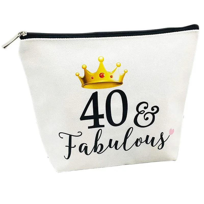 Fabulous Birthday Makeup Bag – 30th 40th 50th 60th Gift