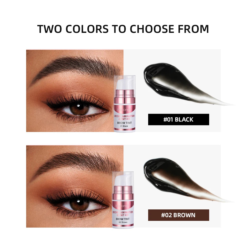 Permanent Brow or Lash Lift and Tint Kit Brow Lamination Eyelash Lifting Perming Lashes Black Brown Dye Eyes Makeup Peaceful Pleasures Health and Wellness